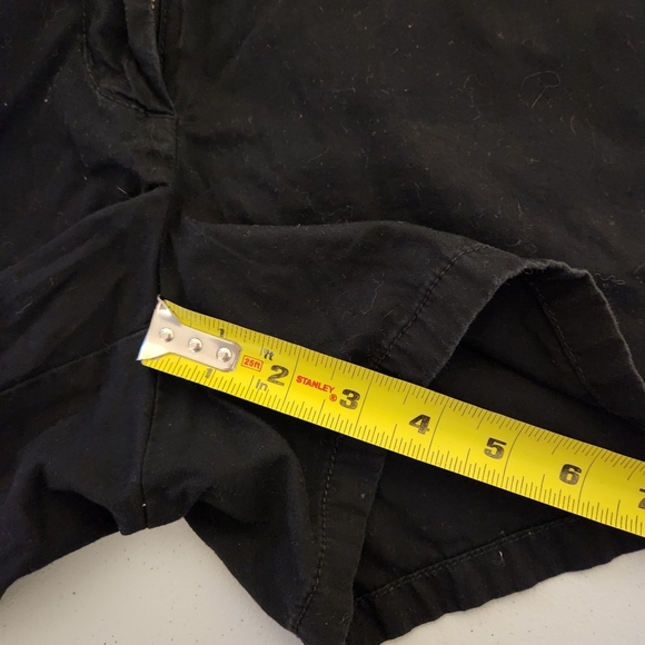 J. Crew Navy Black Mid Rise Broken-In Shorts 100% Cotton Womens Size 4 Preppy - Picture 7 of 8